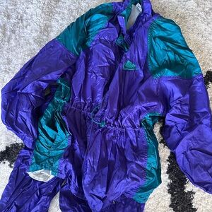 Nike vintage Teal and Purple Windbreaker Set